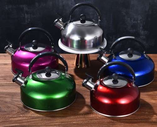 Stainless Steel Whistling Tea Kettle 2l - Silver (Second Hand)