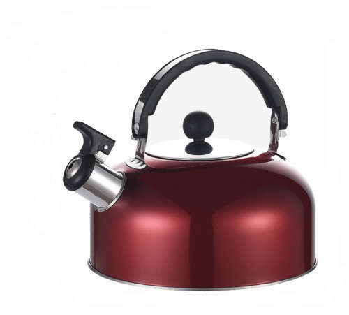 Stainless Steel Whistling Tea Kettle 2l - Red (Second Hand)