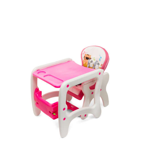 Baneen Multi-function Baby, Toddler High Chair and Table (Adjustable) 6 Months to 36 months - Pink