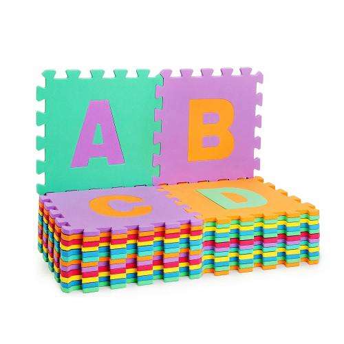 Baby, Toddler Alphabet Puzzle Playmat for Playrooms, Nurseries - 26 Piece