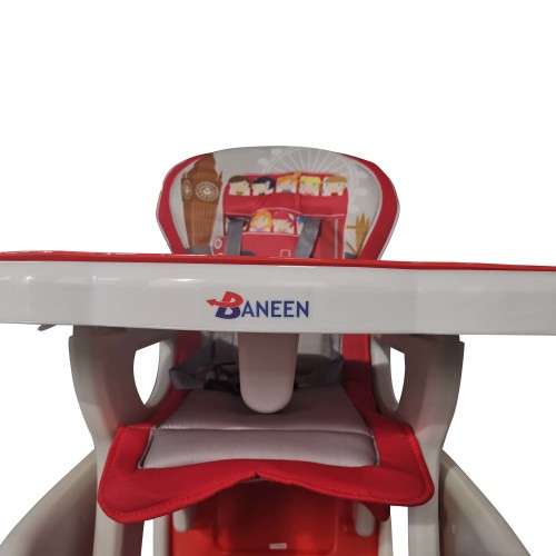 Baneen Multi-function Baby, Toddler High Chair and Table (Adjustable) 6 Months to 36 months - Red