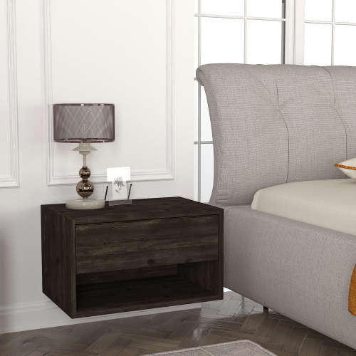 Hazlo Sone Nightstand Bedstand Side Table With Drawer - Rebab