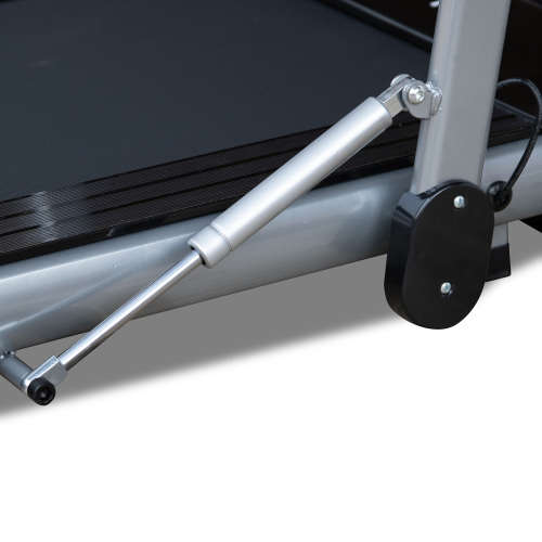 Zoolpro Foldable Portable Compact Exercise Workout Running Treadmill Machine  Black and Silver