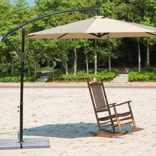 Hazlo Outdoor Patio Cantilever Umbrella - Beige