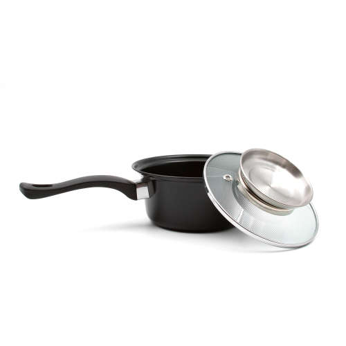 Alpine Gray 13 Piece Iron Non Stick Cookware Pot set - Black