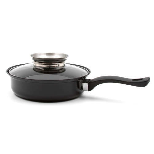 Alpine Gray 13 Piece Iron Non Stick Cookware Pot set - Black