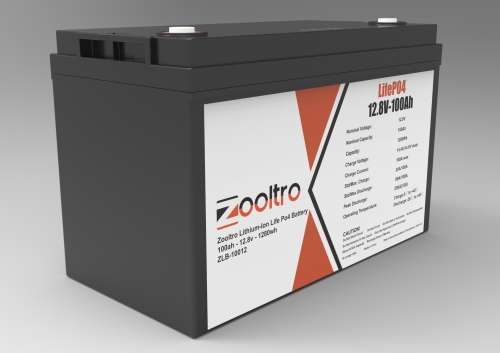Zooltro Deep Cycle Lithium-Ion Life Po4 Battery - 12v 100ah