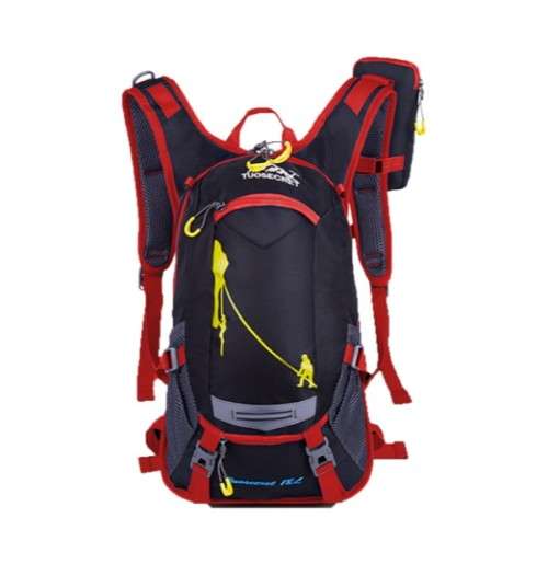 Garmanna Waterproof Hydration Backpack Bag & 2L Water Bag for Cycling - Red