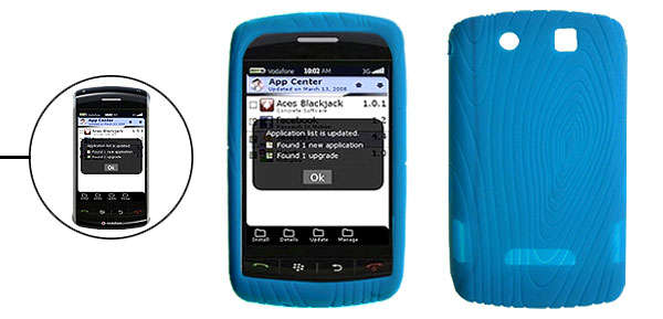 BlackBerry Storm 9500 - Embossed Skin - Blue