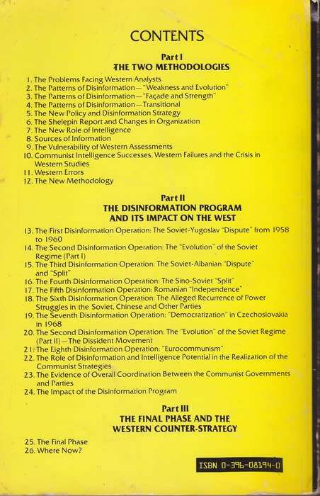 New Lies for Old: The Communist Strategy of Deception and Disinformation - Anatoliy Golitsyn