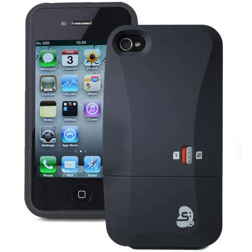 iPhone 4/4S Dual Sim Card Case (Yuppie Gadgets)