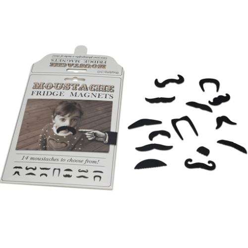 Moustache Fridge Magnets (Yuppie Gadgets)