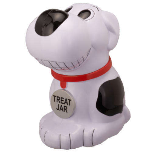 Barking dog treat jar clearance