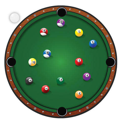 Pool Ball Clock  (Yuppie Gadgets)