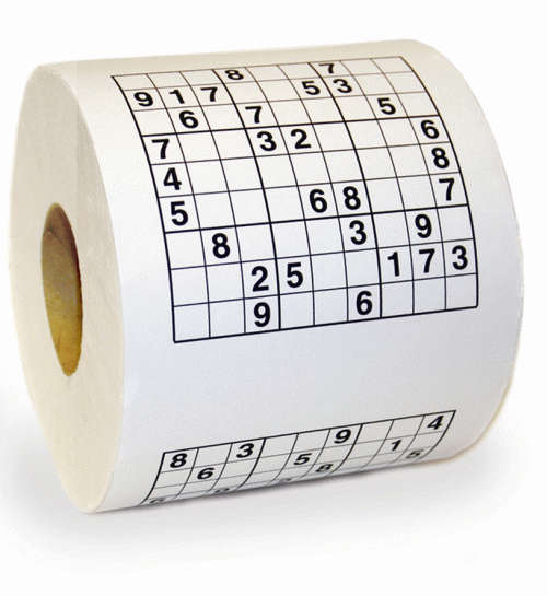 Sudoku Toilet Roll - (ThumbsUp! / Yuppie Gadgets)
