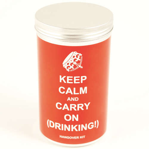 Keep Calm & Carry On Drinking Kit - Hangover Kit - (Touch of Ginger / Yuppie Gadgets)