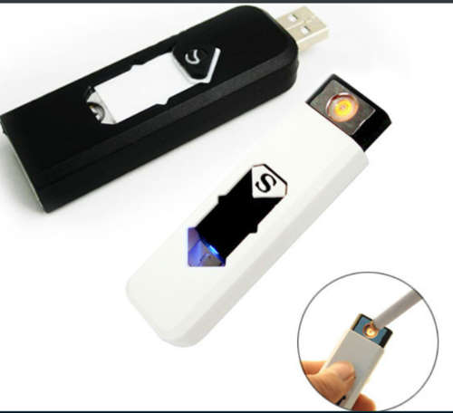 Windproof, Rechargeable, Flameless Cigarette Lighter - No Gas