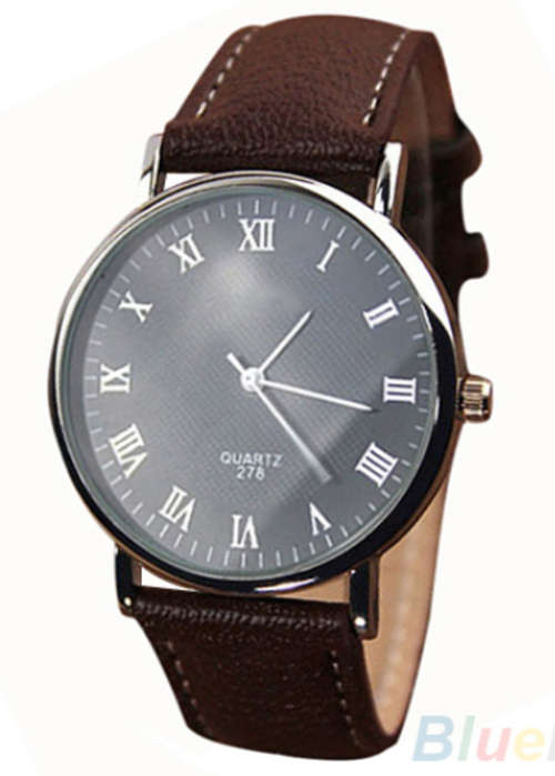 Men's Roman Numerals Wrist Watch
