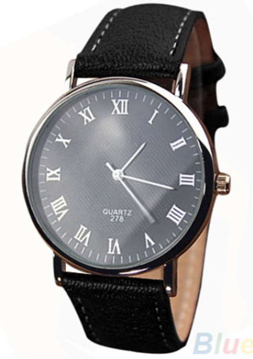 Men's Roman Numerals Watch (Plus Free Hand Chain)