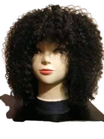 Curly Wig with Fringe