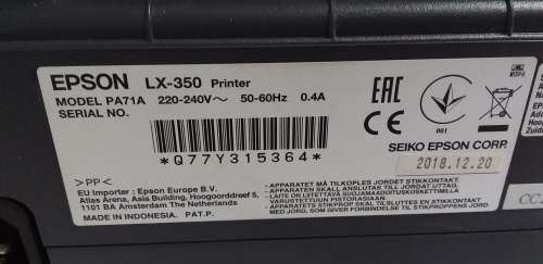 Epson Lx350 Dot Matrix Printer