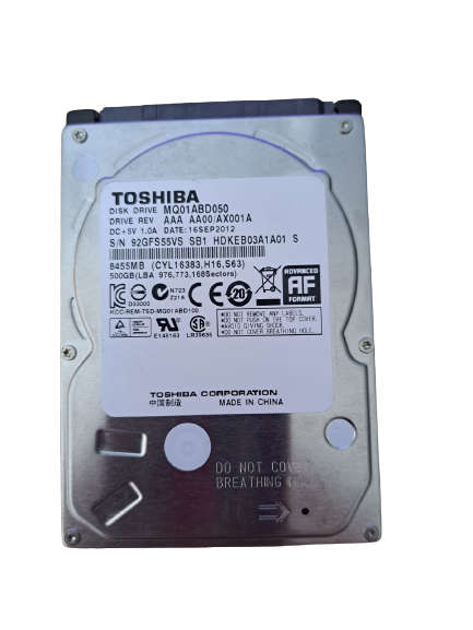 Toshiba 500GB 2.5` HDD