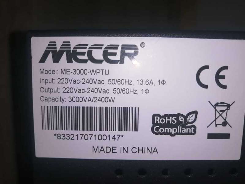 Mecer 3000VA Online UPS