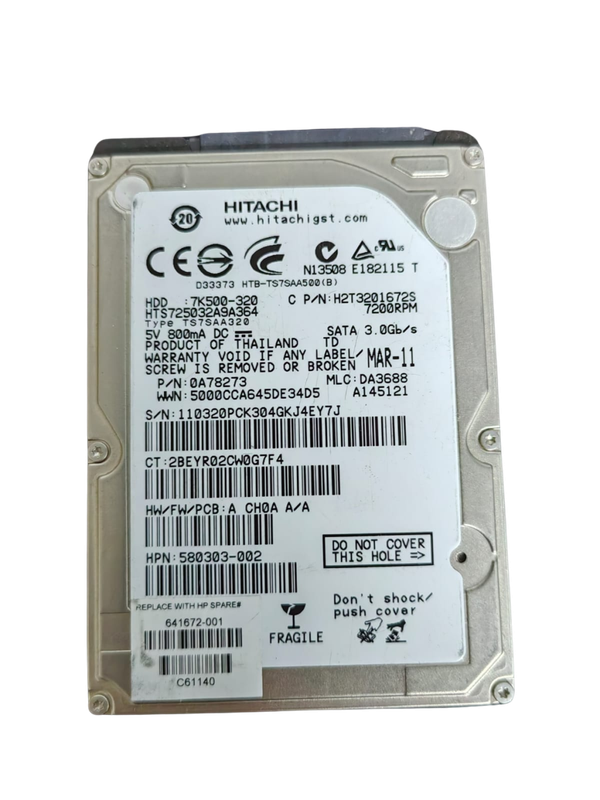 HITACHI 320GB 2.5` HDD