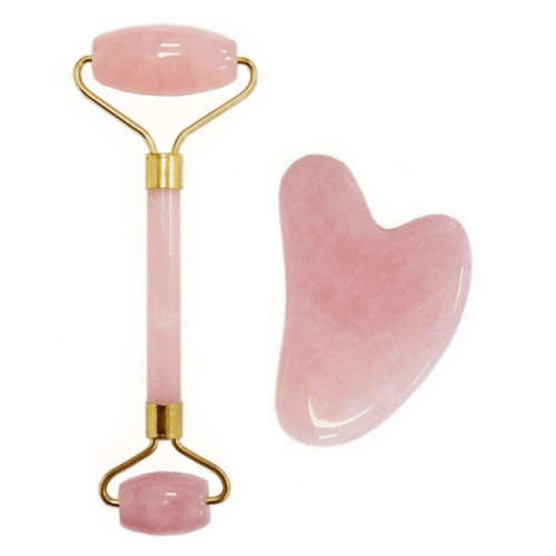 Facial Roller With Scrapping Plate