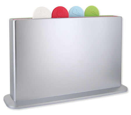4pc Colour Coded Chopping Board Set