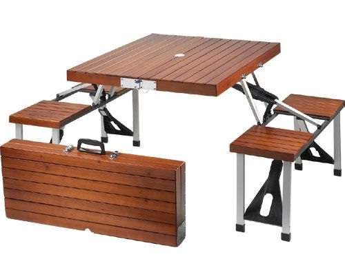 FOLD UP PICNIC TABLE AND CHAIRS SET