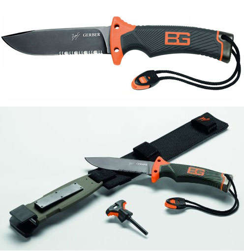Gerber Blades Bear Grylls Series Tactical  Survival Ultimate Fixed Blade And Sheath     With Fire St