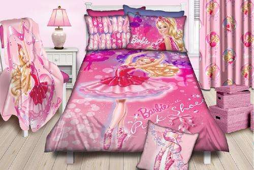 BARBIE PINK SHOES SINGLE DUVET SET