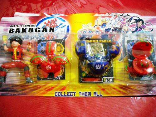 *BAKUGAN*  DAN + 3 MEDIUM BRAWLERS INCLUDING DRAGO