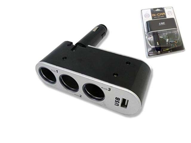 IN - CAR            TRIPPLE SOCKET & USB