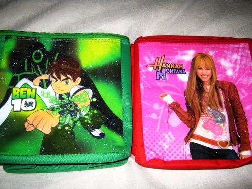 HANNAH MONTANA / BEN 10  SCHOOL LUNCH BAG