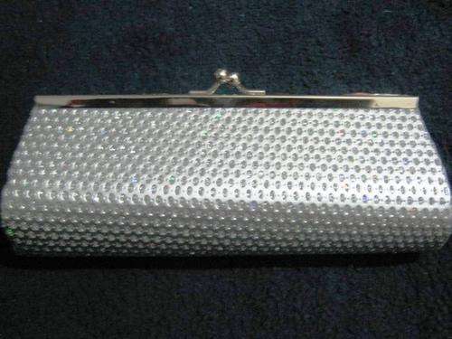 STUNNING SILVER  CLUTCH BAG