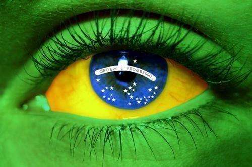 BRAZIL CAR MIRROR FLAG