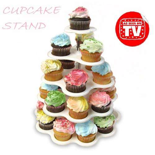 5 tier CUPCAKE STAND  holds 27 CUPCAKES