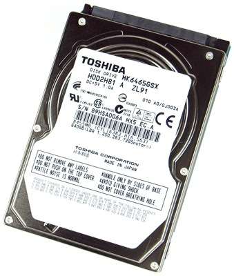 TOSHIBA 640GB HDD 2.5" SATA MK6465GSX