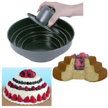 3 TIER BAKE & FILL CAKE PAN Fruit Dip Top Insert
