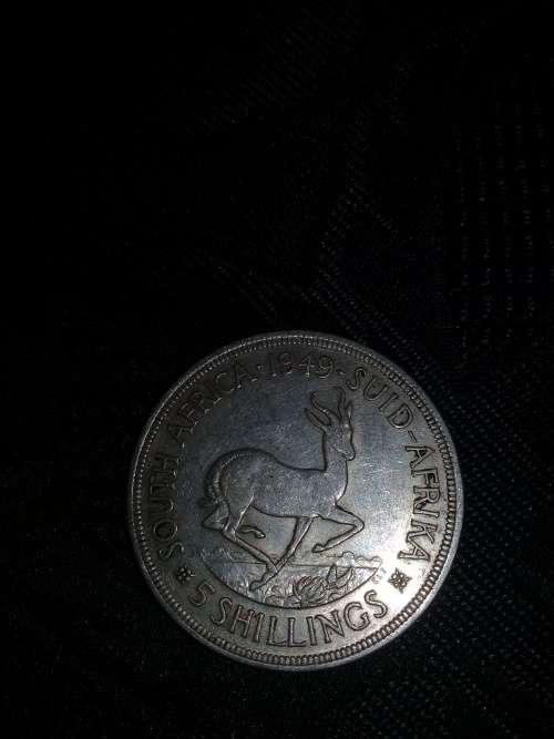1949 5 SHILLINGS / 80% SILVER