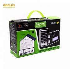 GD LIGHT 8017 SOLAR LIGHTING SYSTEM / 3 ADDITIONAL BULBS / MULTIPLE CELLPHONE CHARGE / LED BOX