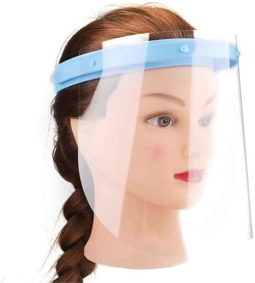 PROTECTIVE FACE SHIELD / 400 MICRONS PET / ELASTICATED BACK FOR ADJUSTMENT