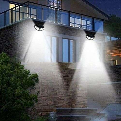 122 SMD LED SOLAR WALL LIGHT  3 SETTINGS  IP65 WATERPROOF  EXTREMELY BRIGHT