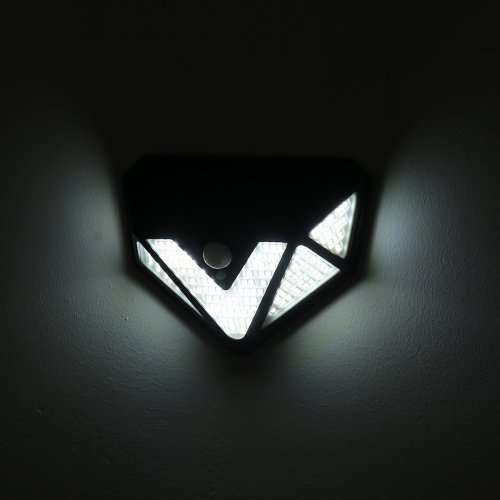 166 LED SOLAR WALL LAMP, MOTION SENSOR, 3 MODES
