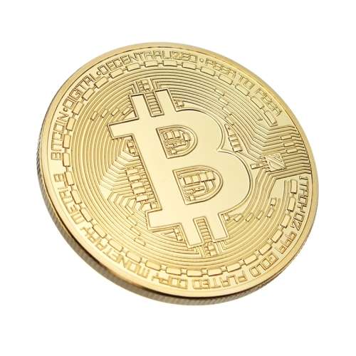 Gold Bitcoin Model Commemorative Coins BTC Metal Coin Decorations