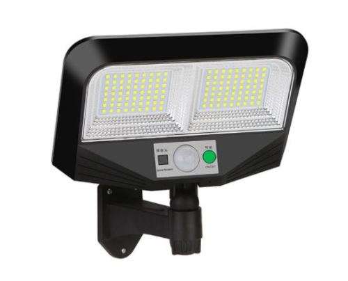 SOLAR FLOOD LIGHTS / REMOTE CONTROL / 3 SETTINGS / WEATHERPROOF
