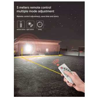 25W SOLAR FLLOD LIGHT / REMOTE CONTROL / WEATHER PROOF