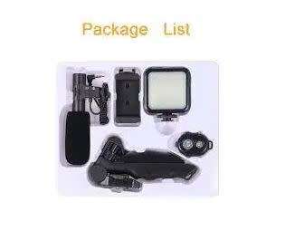 Vlogging Kit Shotgun Microphone With Led Light And Tripod Use for Gopro, cameras and smartphone Vlog